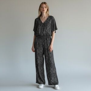 She+Sky Green And White Jumpsuit Size XL